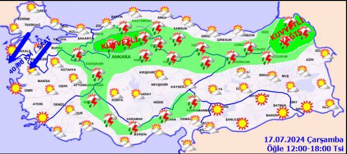 Kars ve Ardahan çevreleri için sağanak uyarısı 36